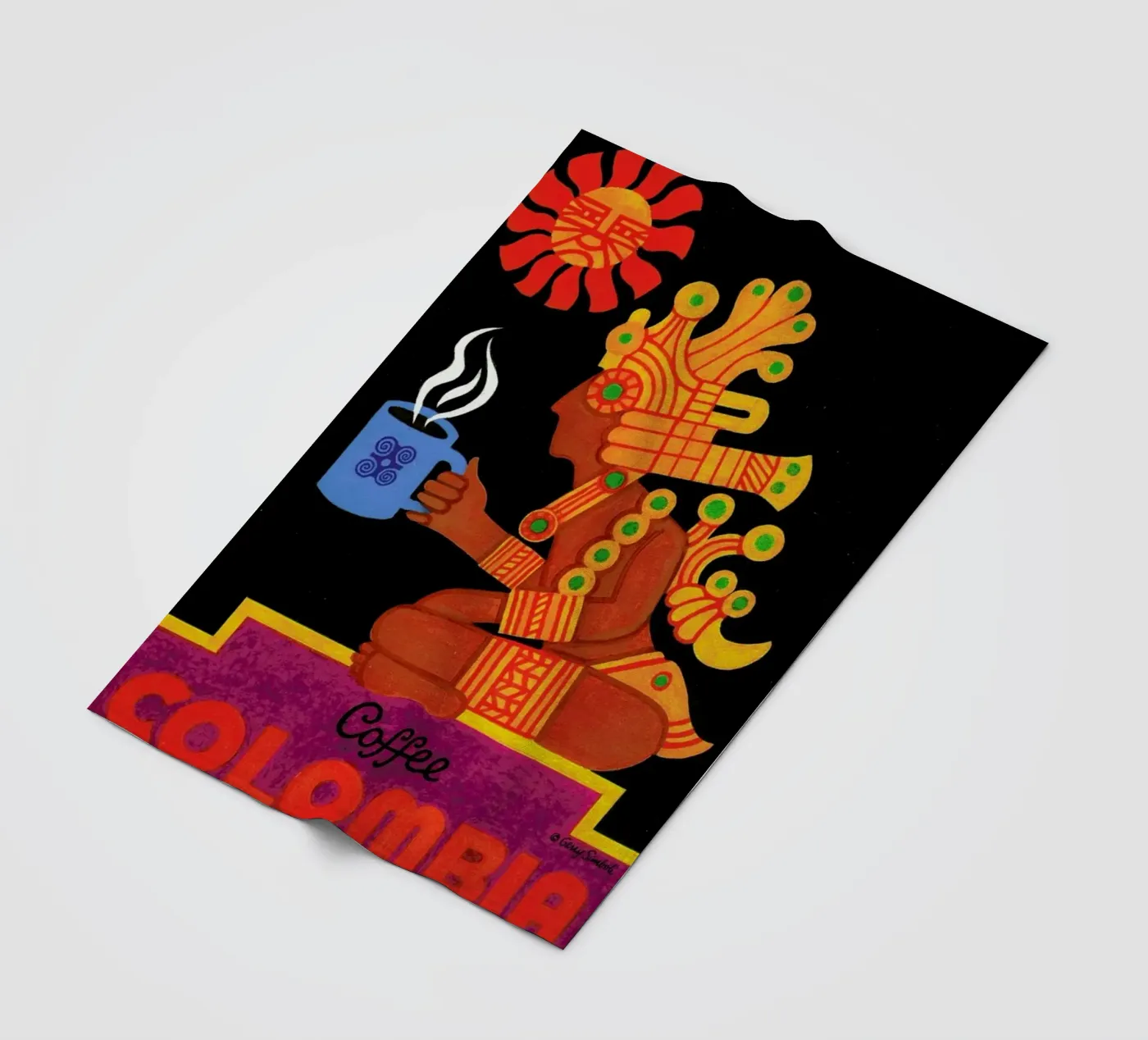 Colombia fleece blanket by Simboli Design