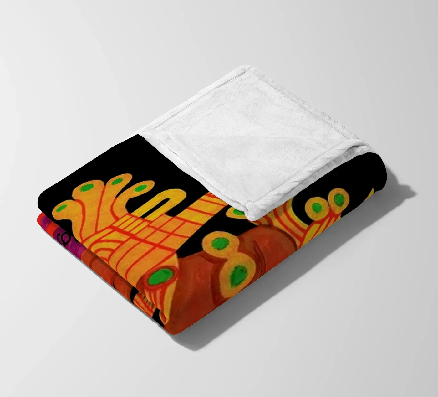 Colombia fleece blanket by Simboli Design