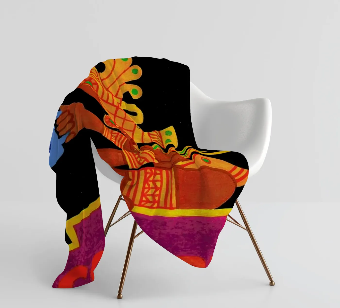 Colombia fleece blanket by Simboli Design