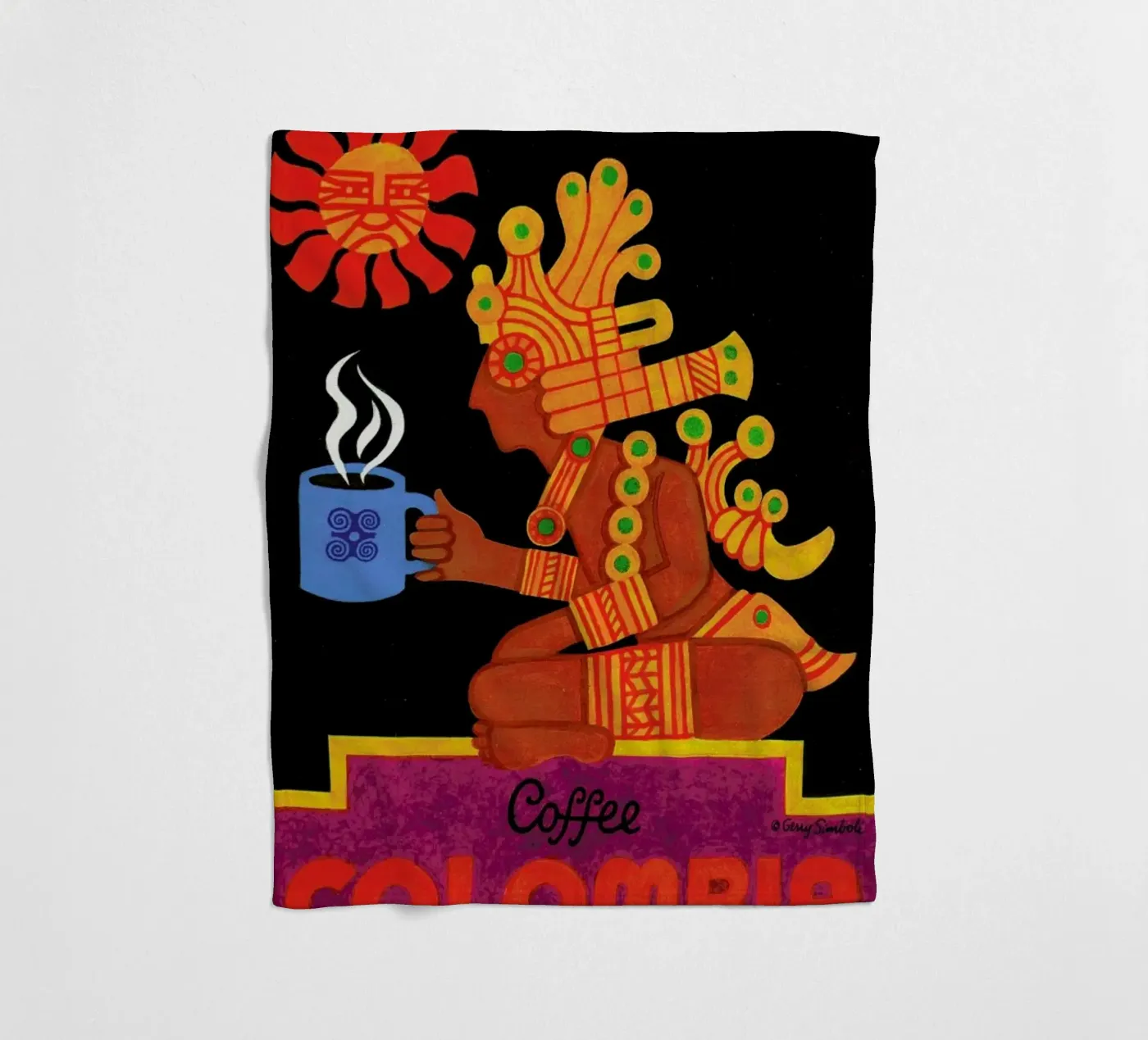 Colombia Fleecedecke von Simboli Design