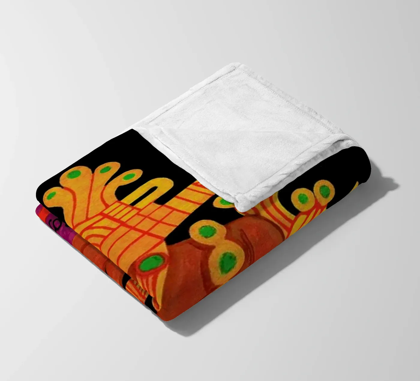 Colombia fleece blanket by Simboli Design