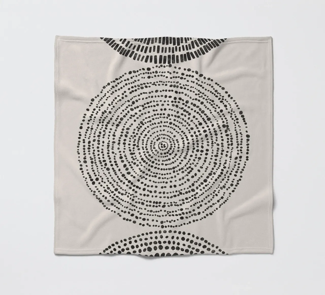 Cats & Dotz - Shape 03 Triple Circles fleece blanket by The Artcircle