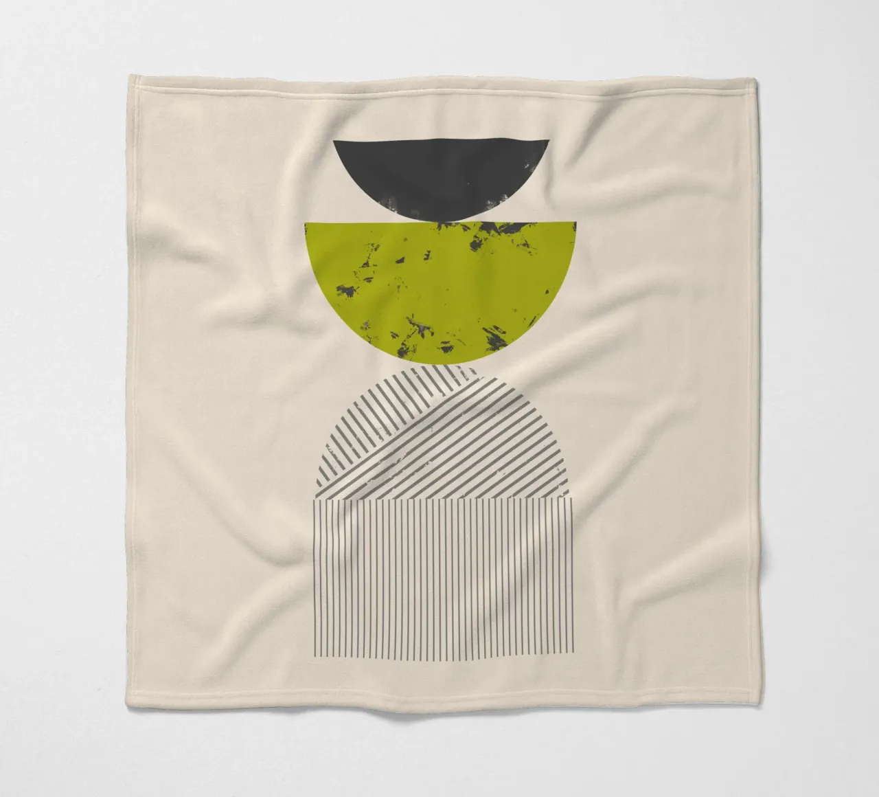 Gatti e puntini - Forma 04 coperta in pile da The Artcircle
