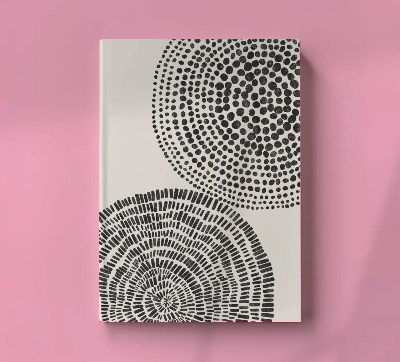 Cats & Dotz - Shape 05 Double Circles notebook by The Artcircle