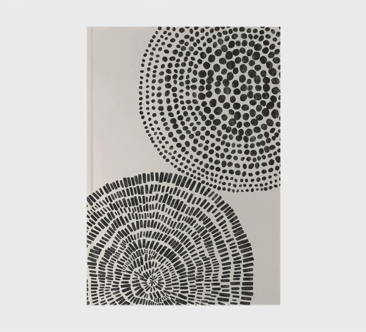 Cats & Dotz - Shape 05 Double Circles notebook by The Artcircle