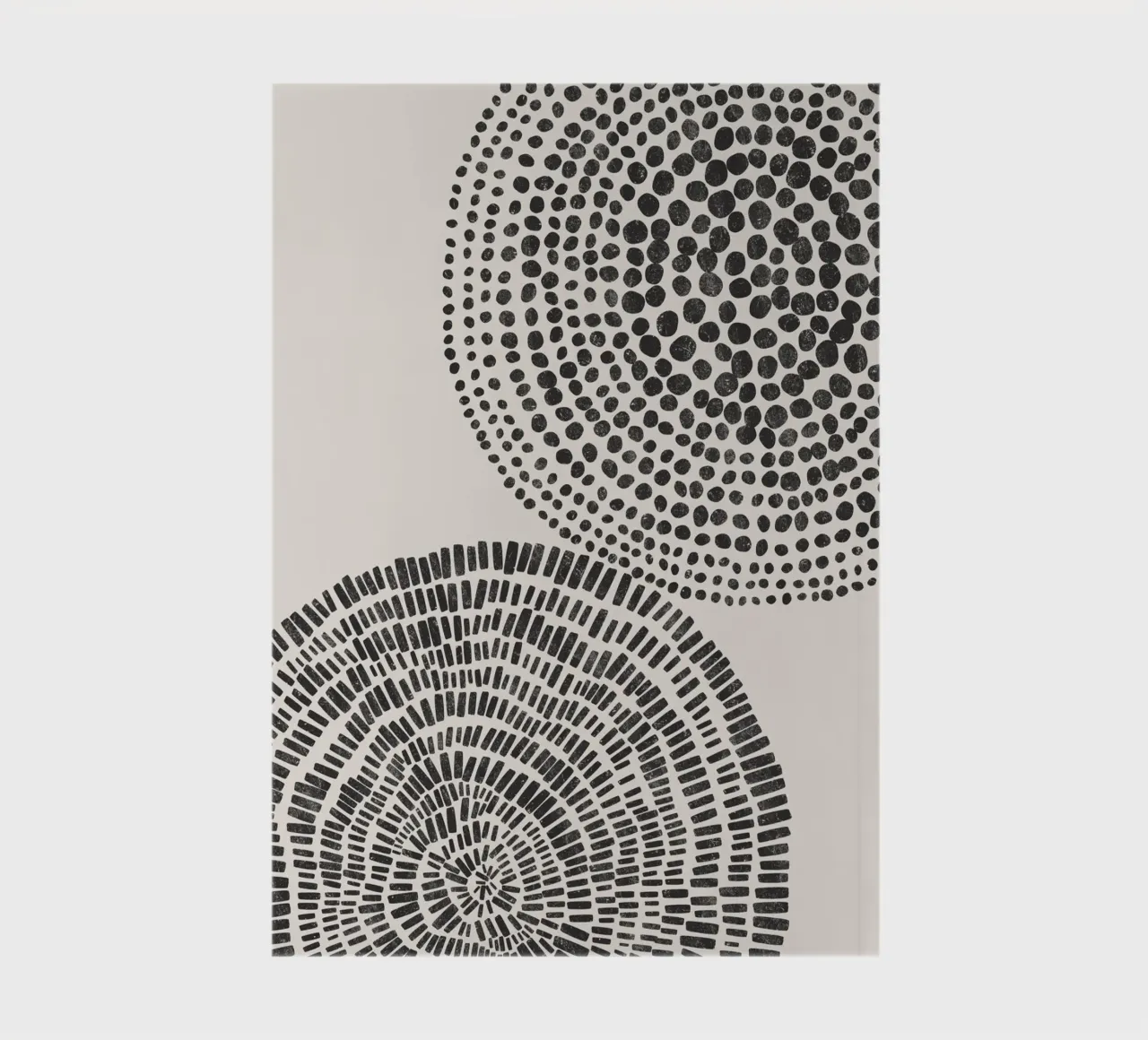 Cats & Dotz - Shape 05 Double Circles notebook by The Artcircle