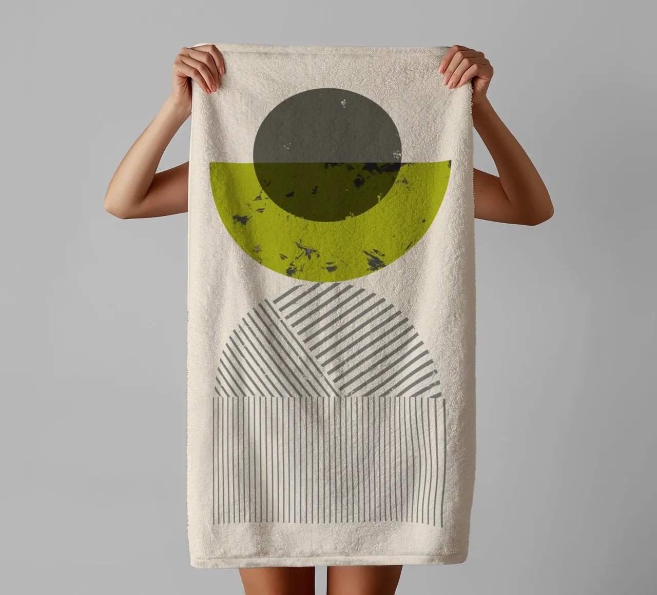 Cats & Dotz - Shape 06 towel by The Artcircle