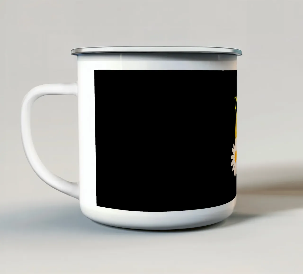 Camomilla Non Violenza tazza in smalto da sillyindustries