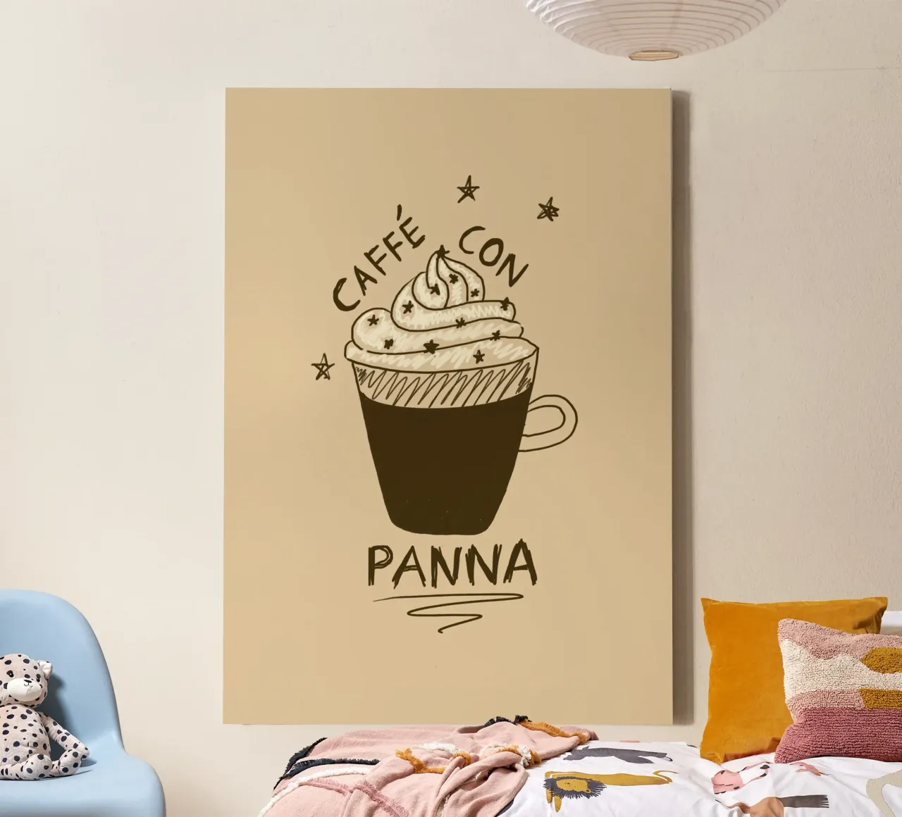 Caffe con Panna tela con Cornice a cassetta da Studio Dolci