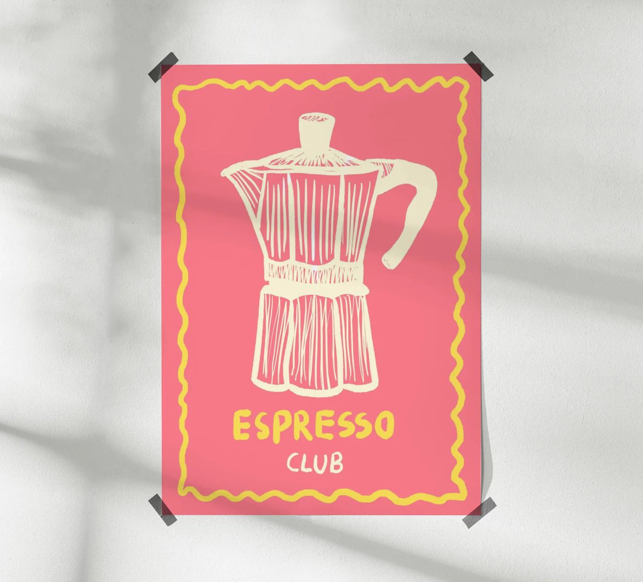 Espresso Club pink Poster von Studio Dolci