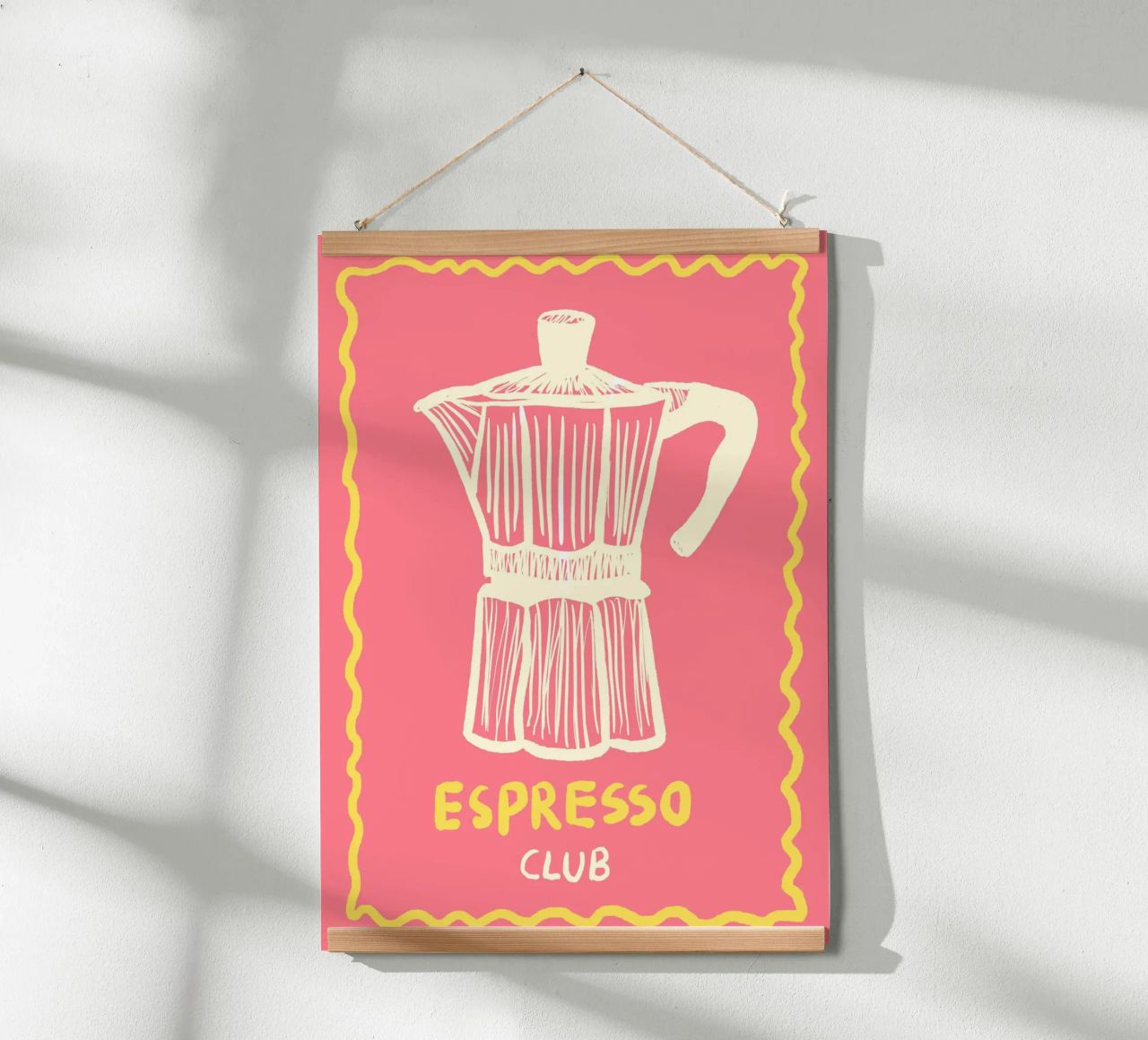 Espresso Club pink Poster von Studio Dolci