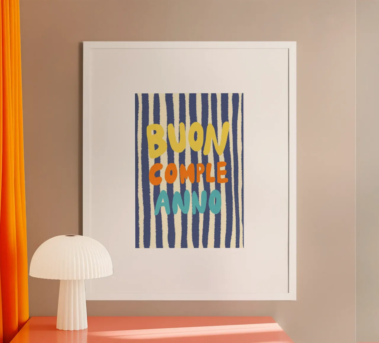 Buon Compleanno -Happy Birthday poster da Studio Dolci