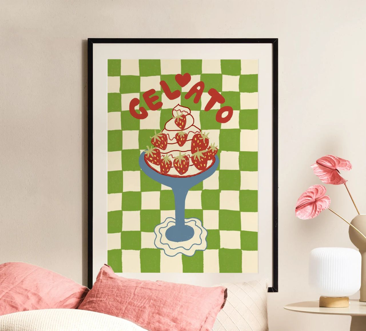 Gelato - Eisbecher Poster von Studio Dolci