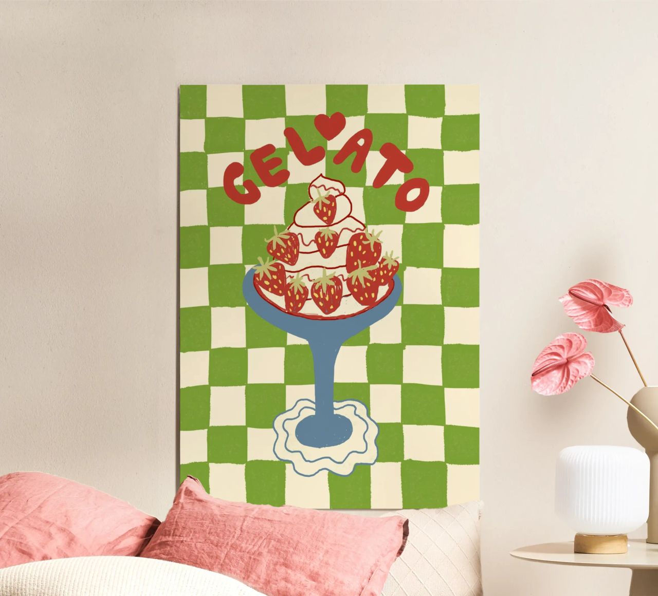 Gelato - Eisbecher Poster von Studio Dolci