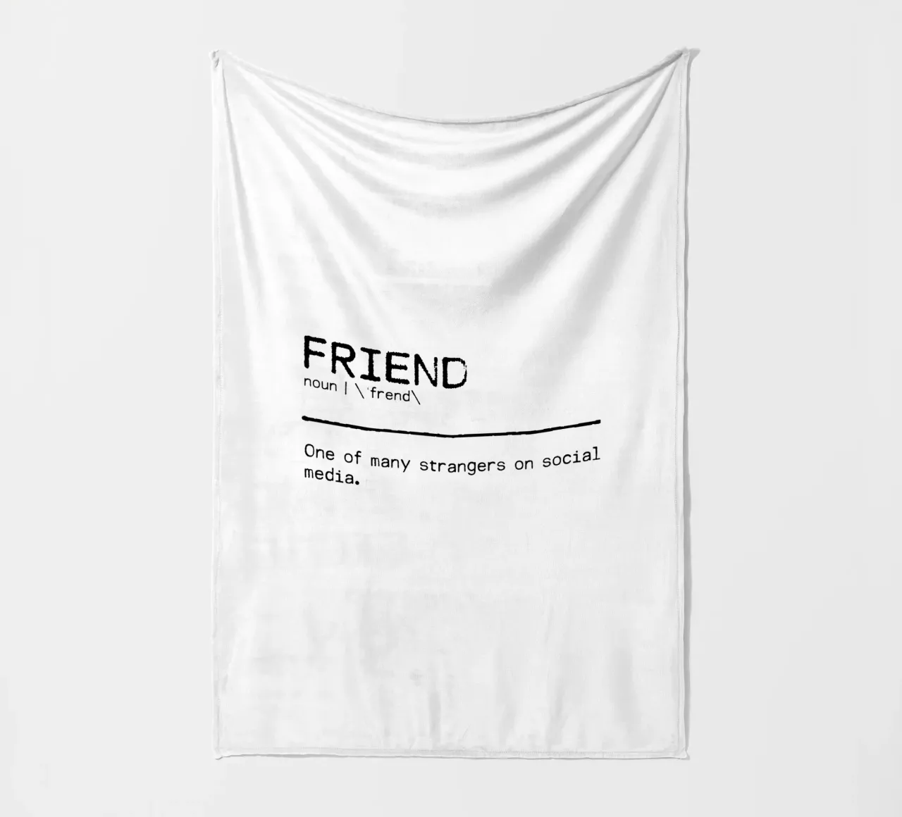 Definition Quote - Friend II fleece blanket by Orara Studio