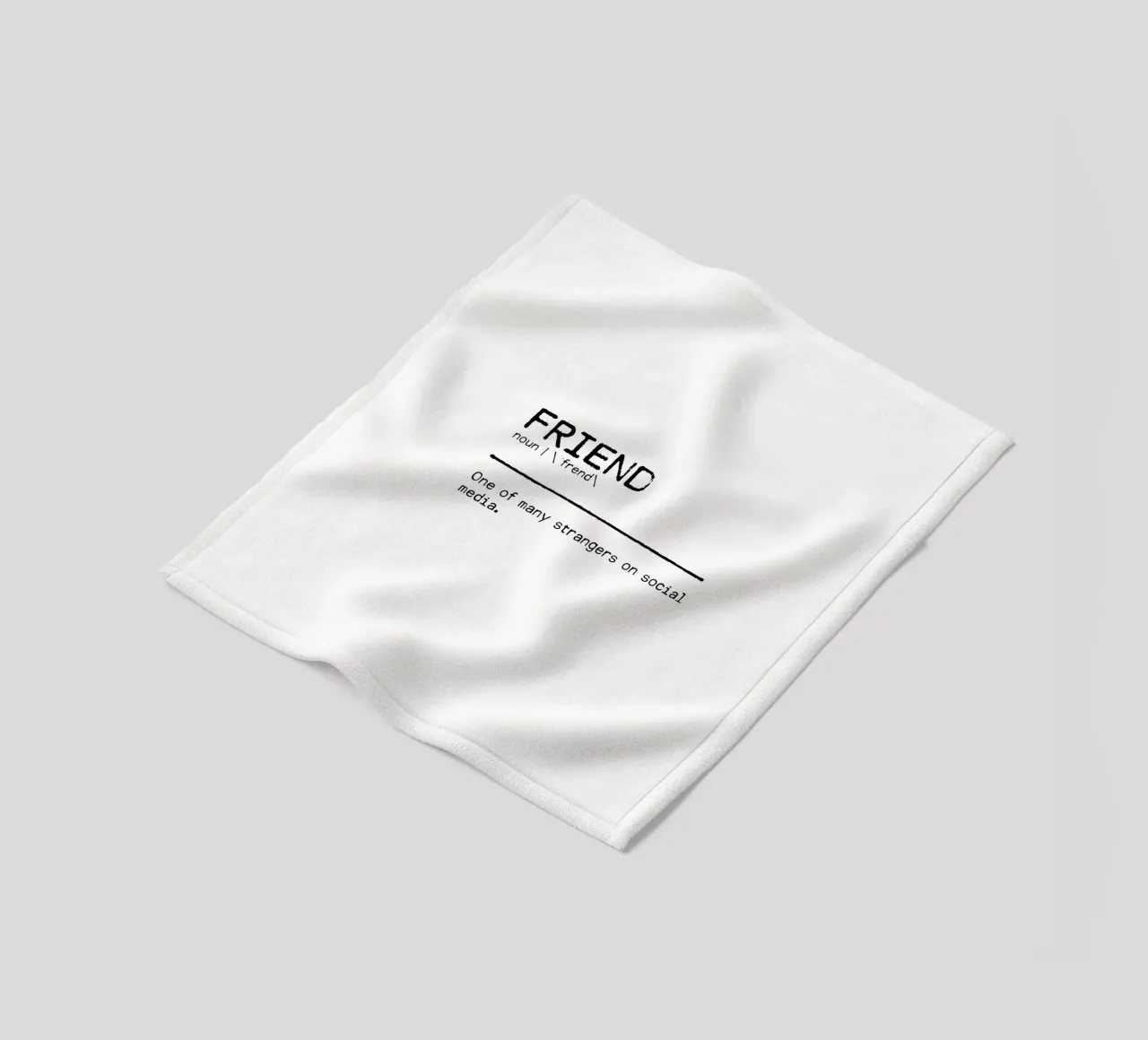 Definition Quote - Friend II fleece blanket by Orara Studio
