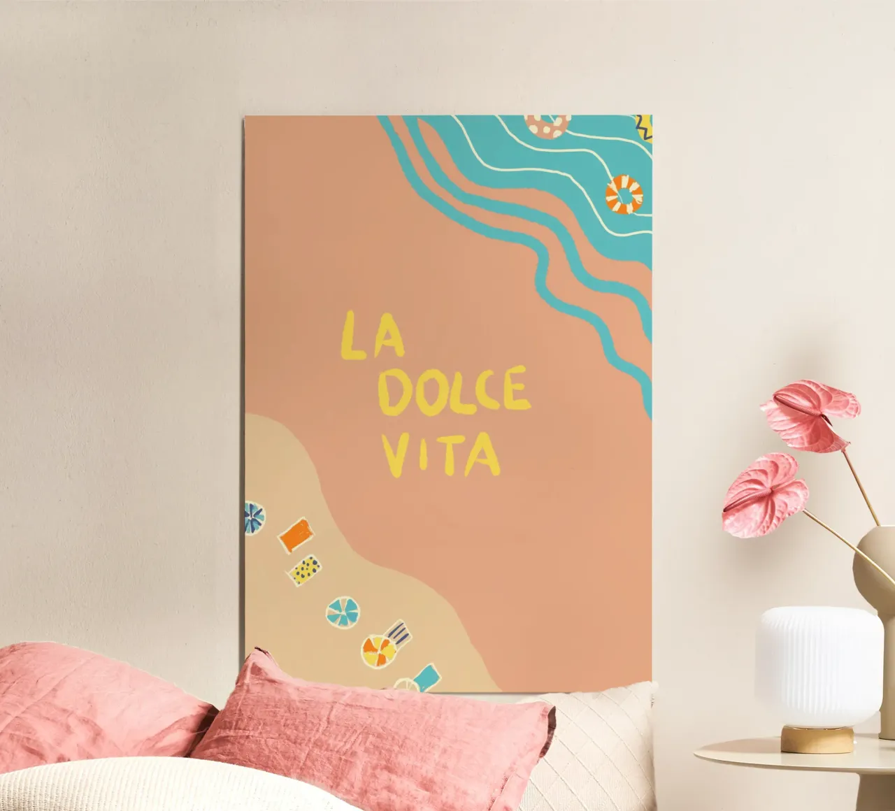 La Dolce Vita - Strand poster con telaio in plastica da Studio Dolci
