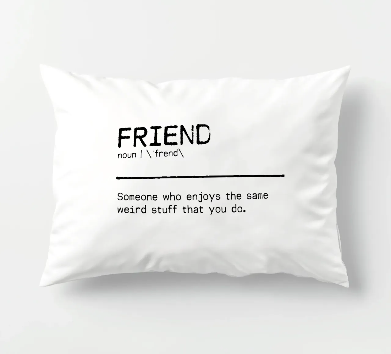 Definition Quote - Friend I decorative cushion by Orara Studio
