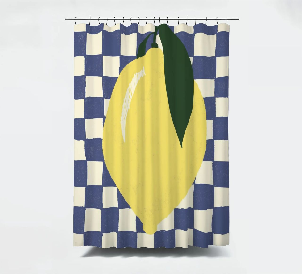 Zitrone auf Karomuster tenda da doccia da Studio Dolci