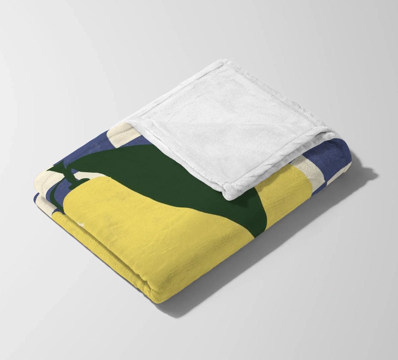 Zitrone auf Karomuster coperta in pile da Studio Dolci