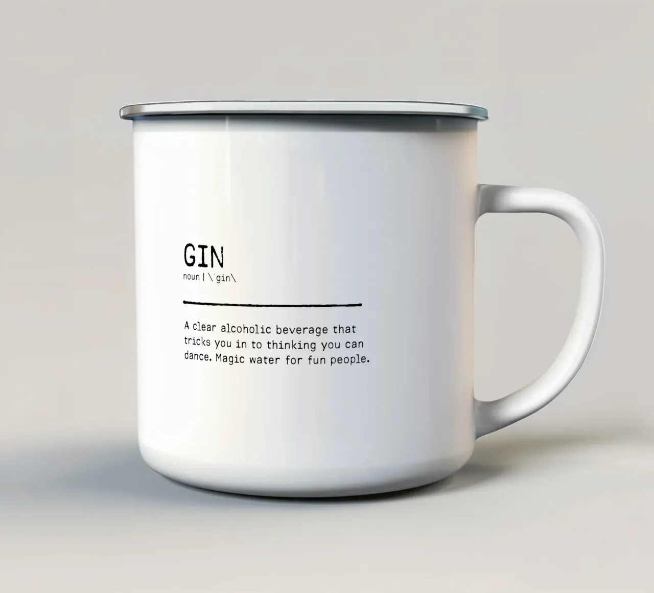 Definizione Citazione - Gin I tazza in smalto da Orara Studio