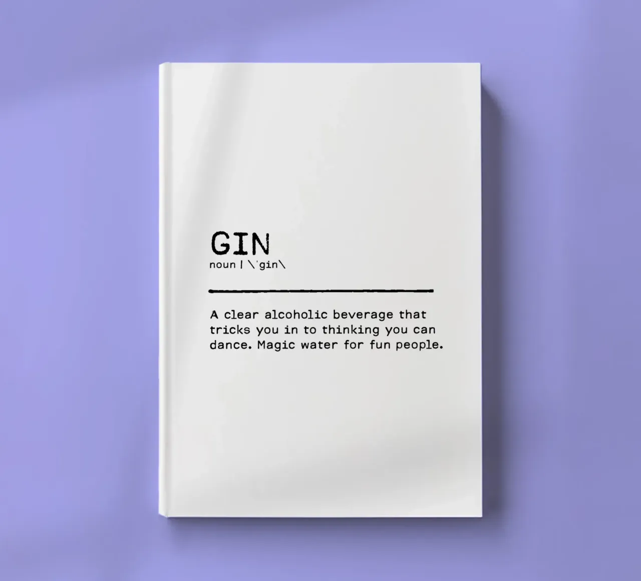 Definition Quote - Gin I notebook by Orara Studio