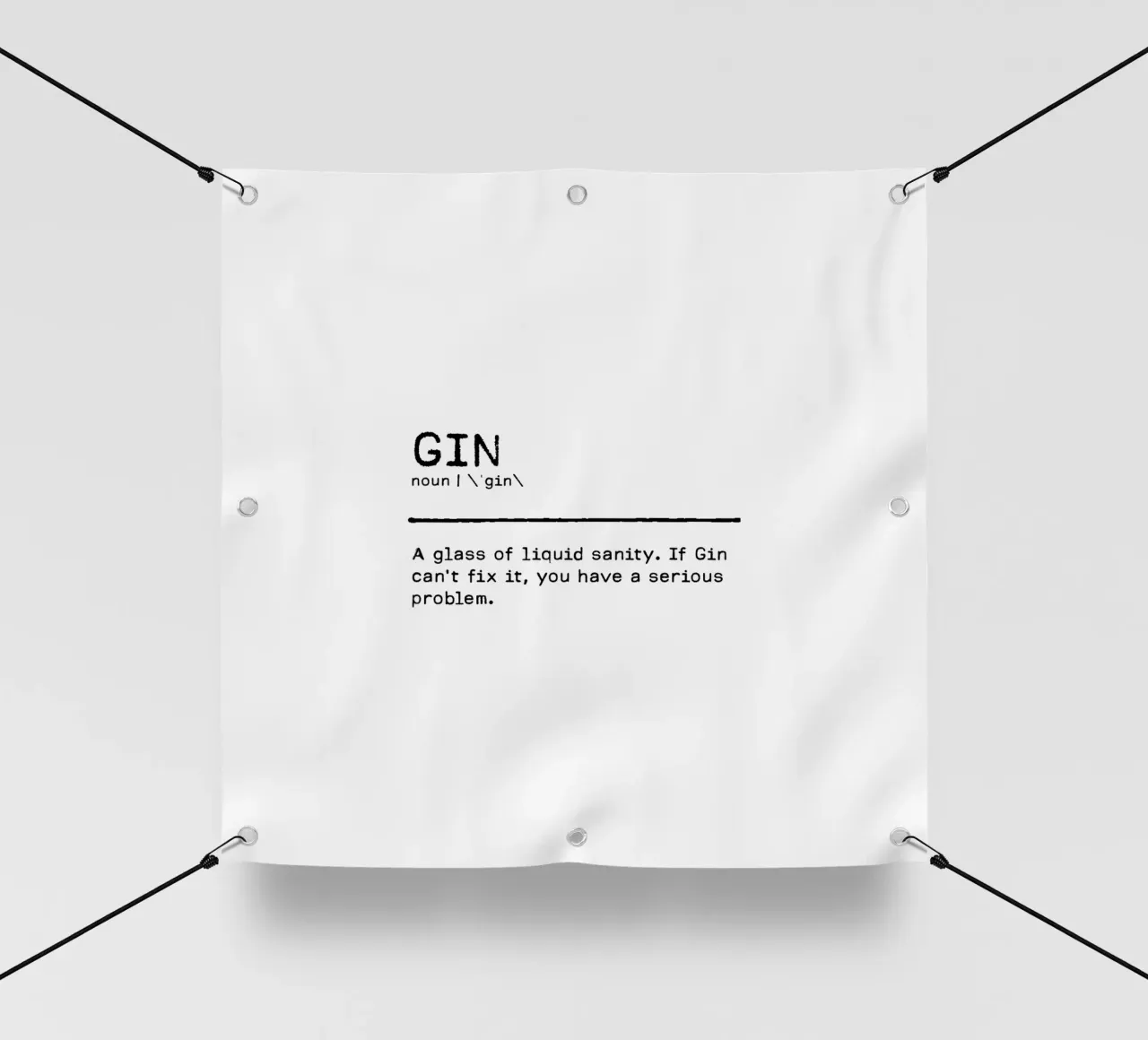 Definizione Citazione - Gin II telo in pvc da Orara Studio