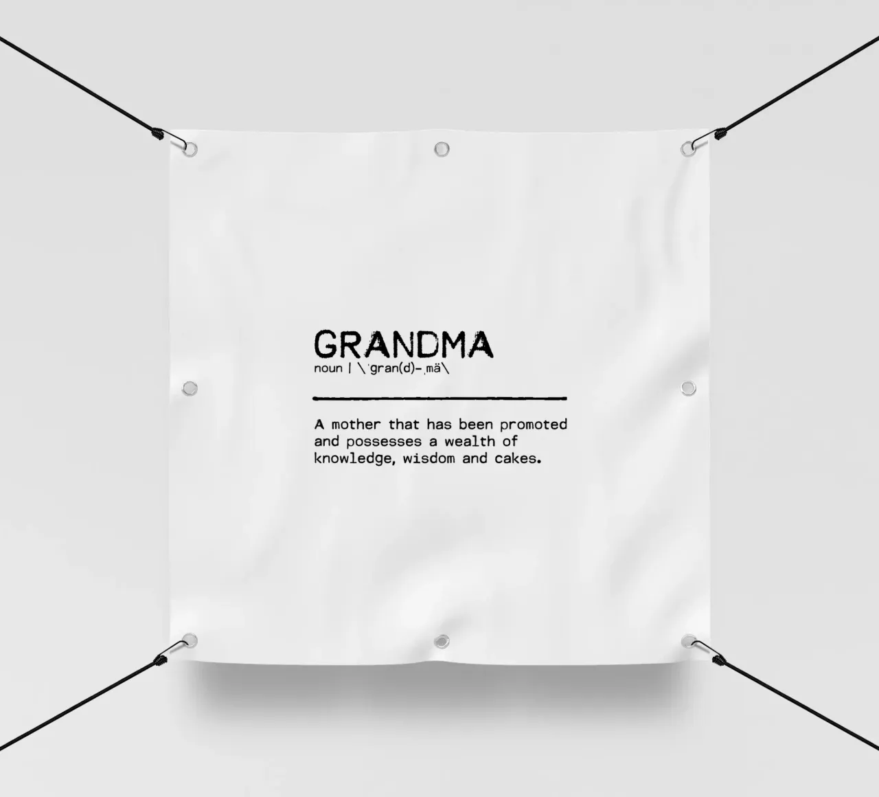 Definizione Citazione - Nonna I telo in pvc da Orara Studio