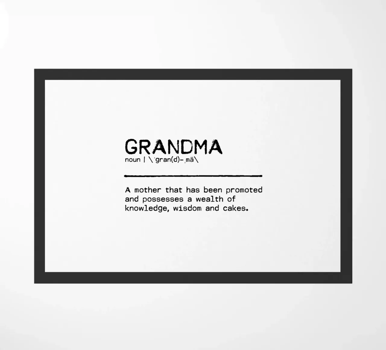 Definizione Citazione - Nonna I zerbino da Orara Studio
