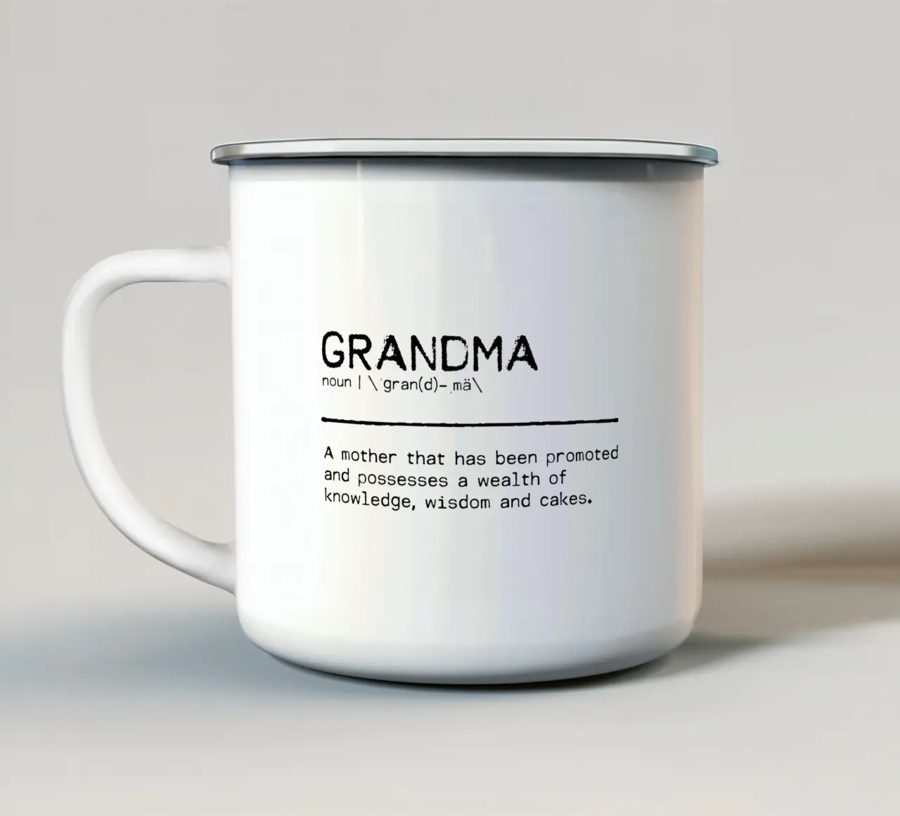 Definizione Citazione - Nonna I tazza in smalto da Orara Studio