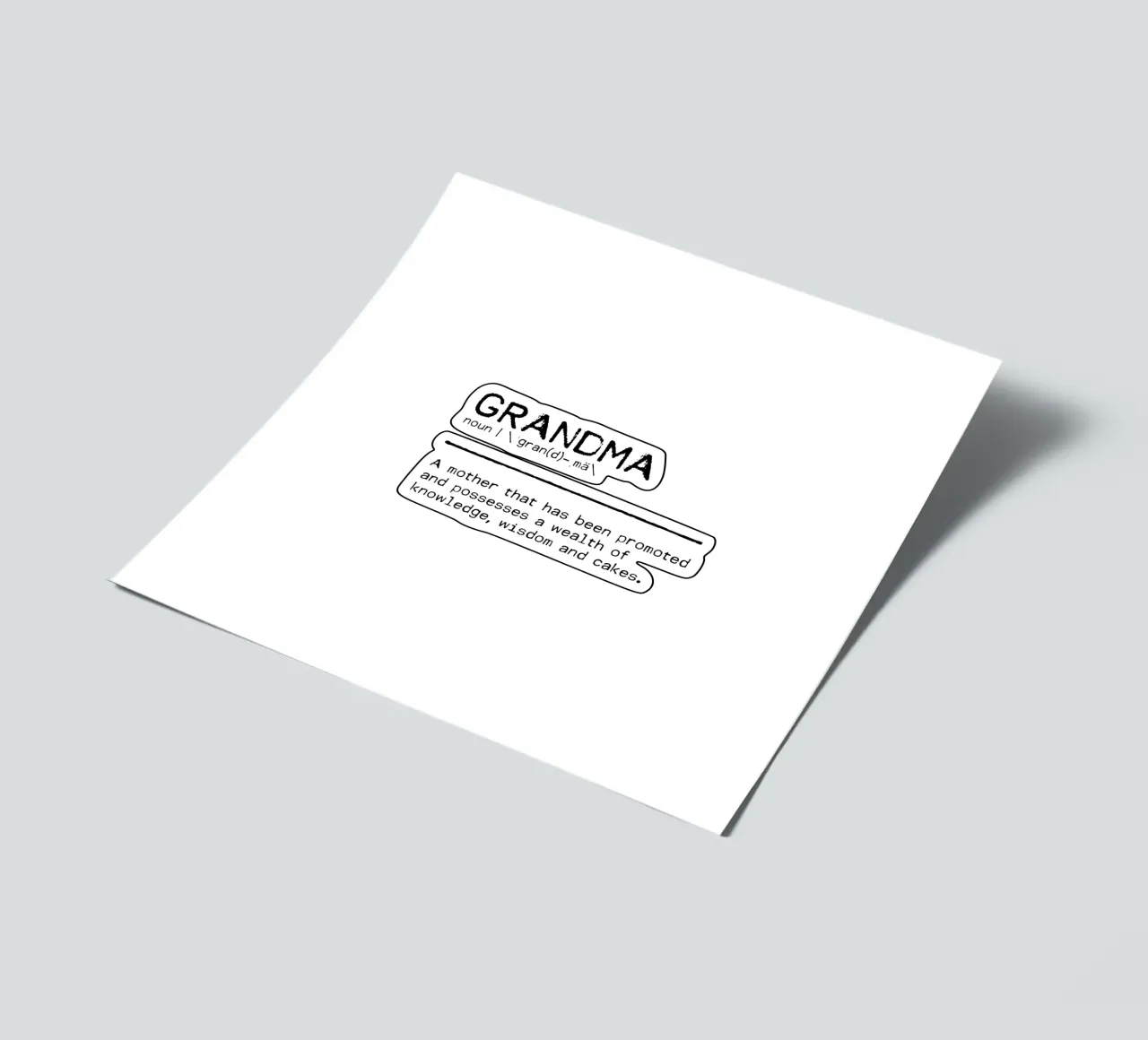 Definition Quote - Grandma I sticker sheet by Orara Studio