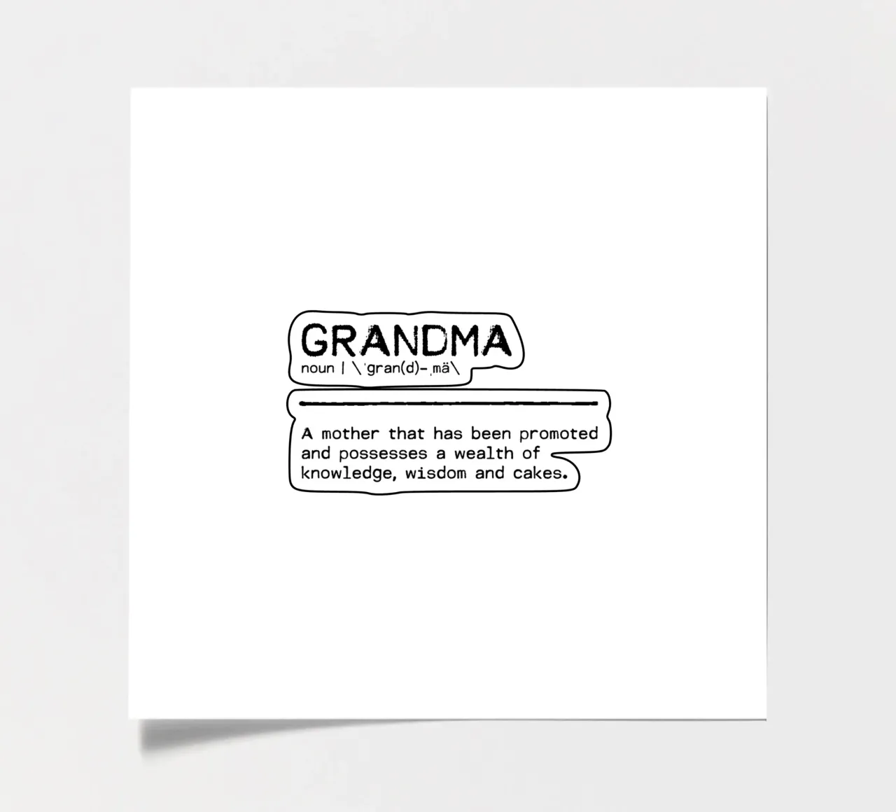 Definition Quote - Grandma I sticker sheet by Orara Studio