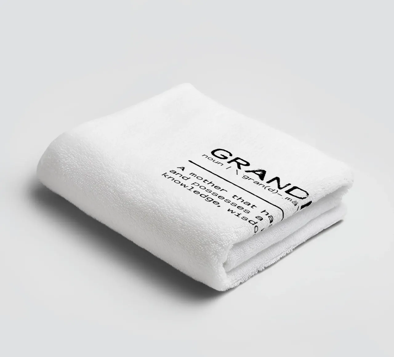 Definizione Citazione - Nonna I asciugamano da bagno da Orara Studio