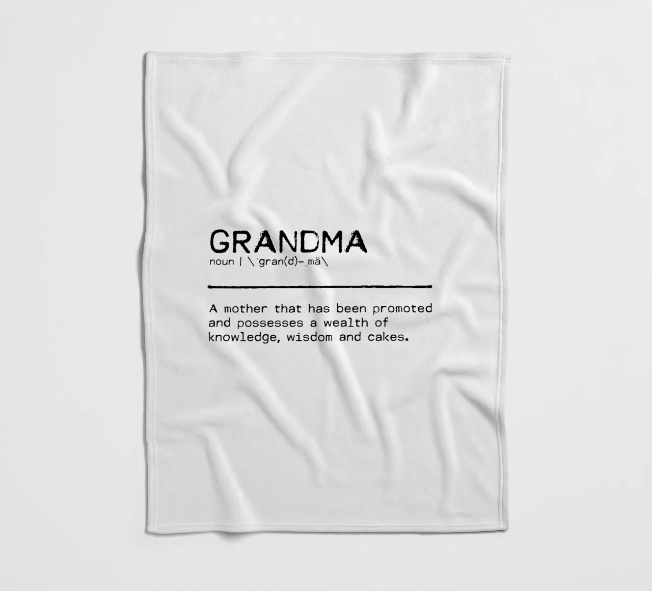 Definition Quote - Grandma I fleece blanket by Orara Studio