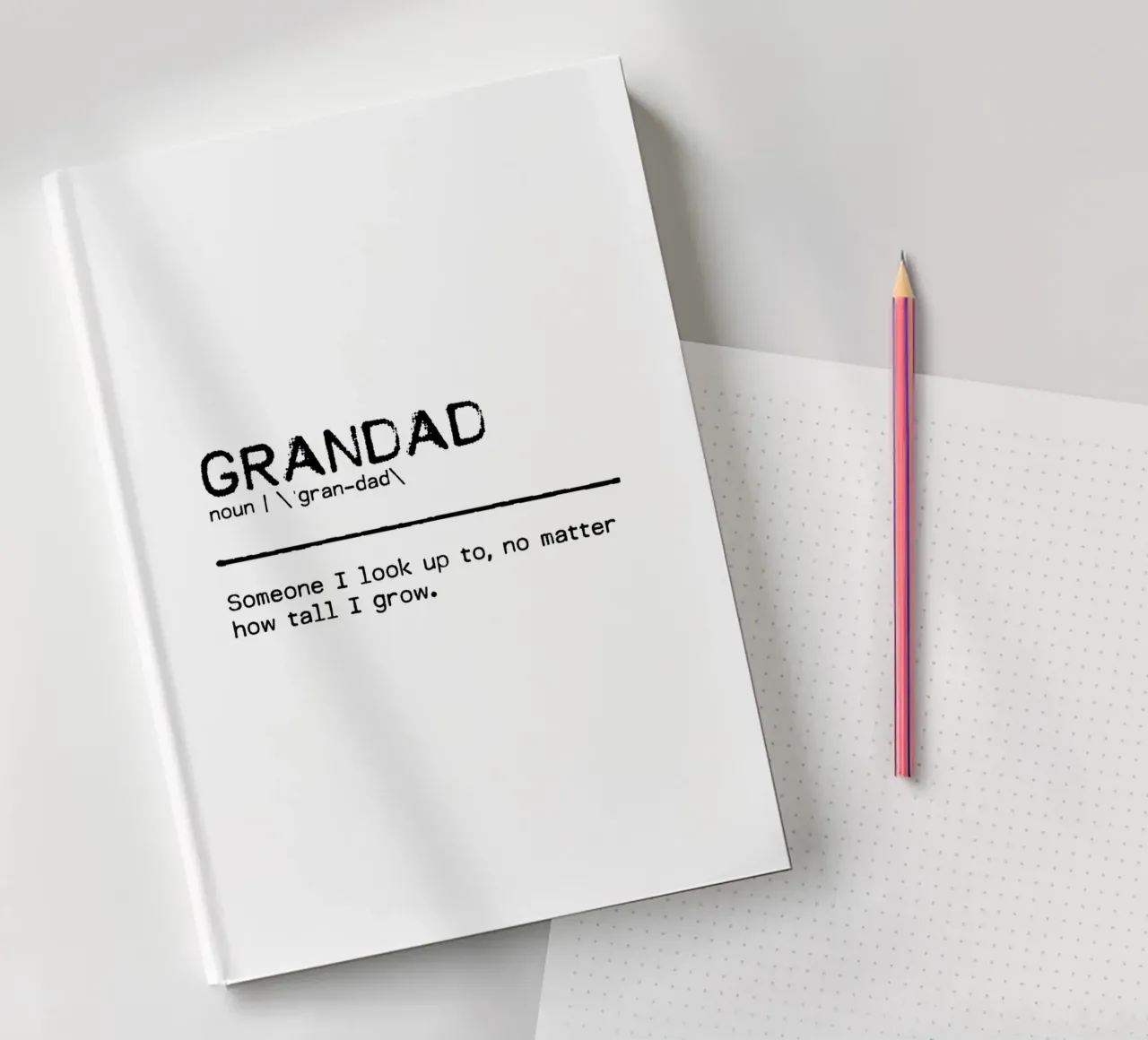 Definition Quote - Grandad carnet de notes de Orara Studio