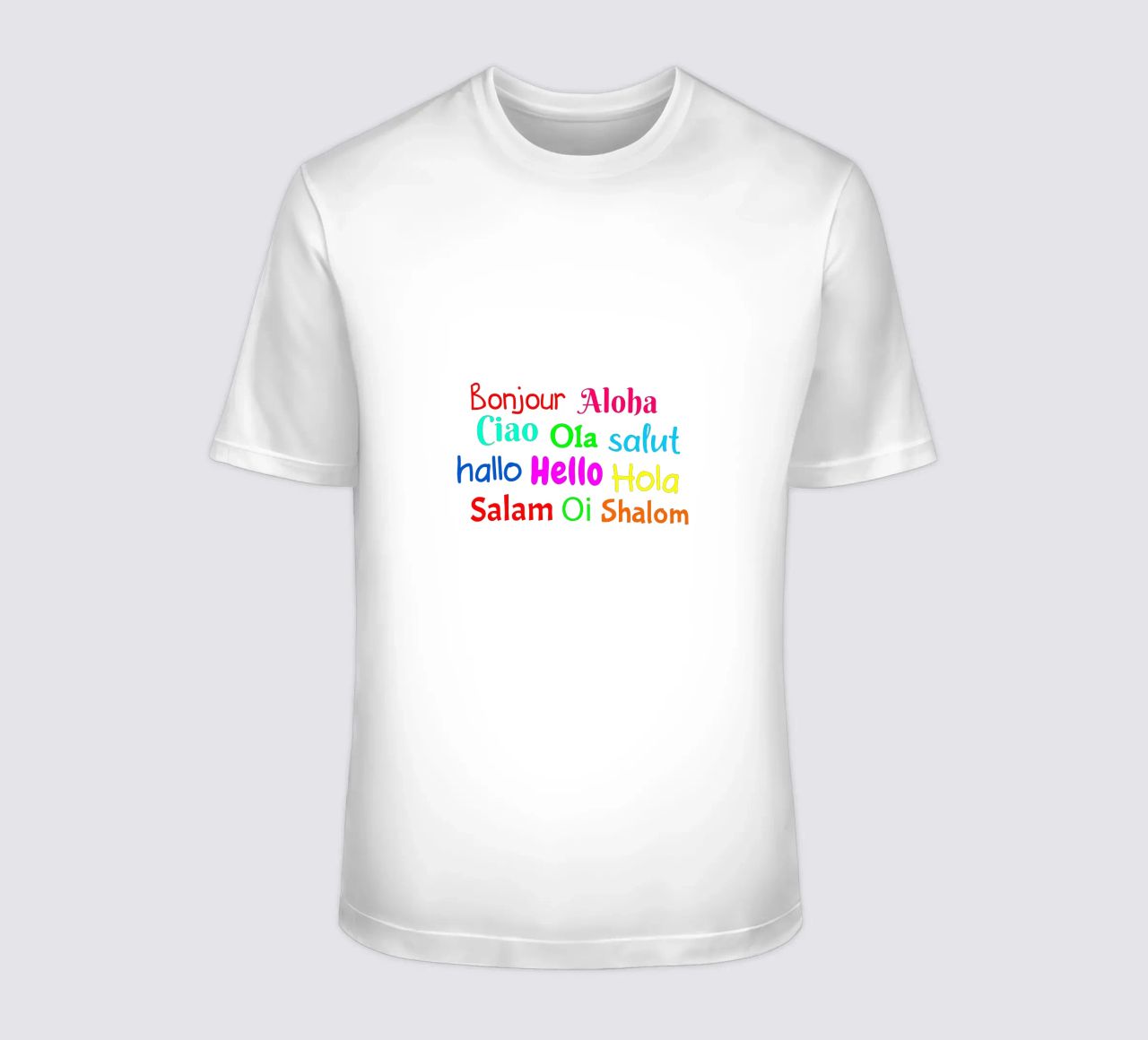 Hello in different languages t-shirt da happieeagle