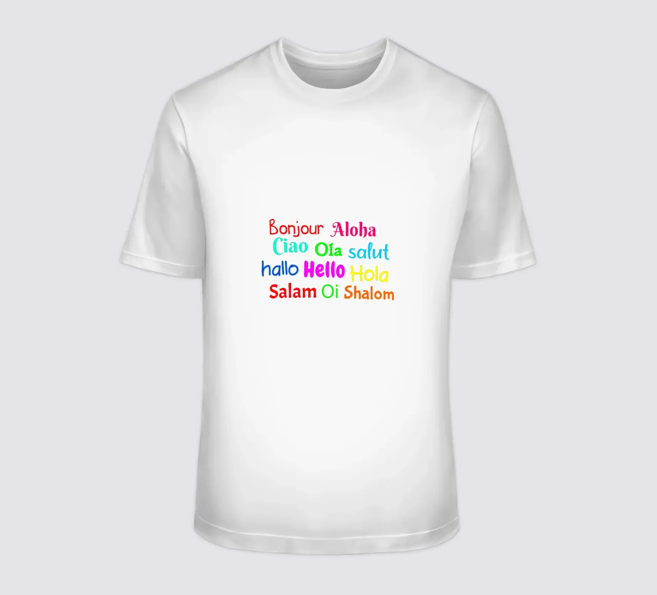 Hello in different languages t-shirt da happieeagle