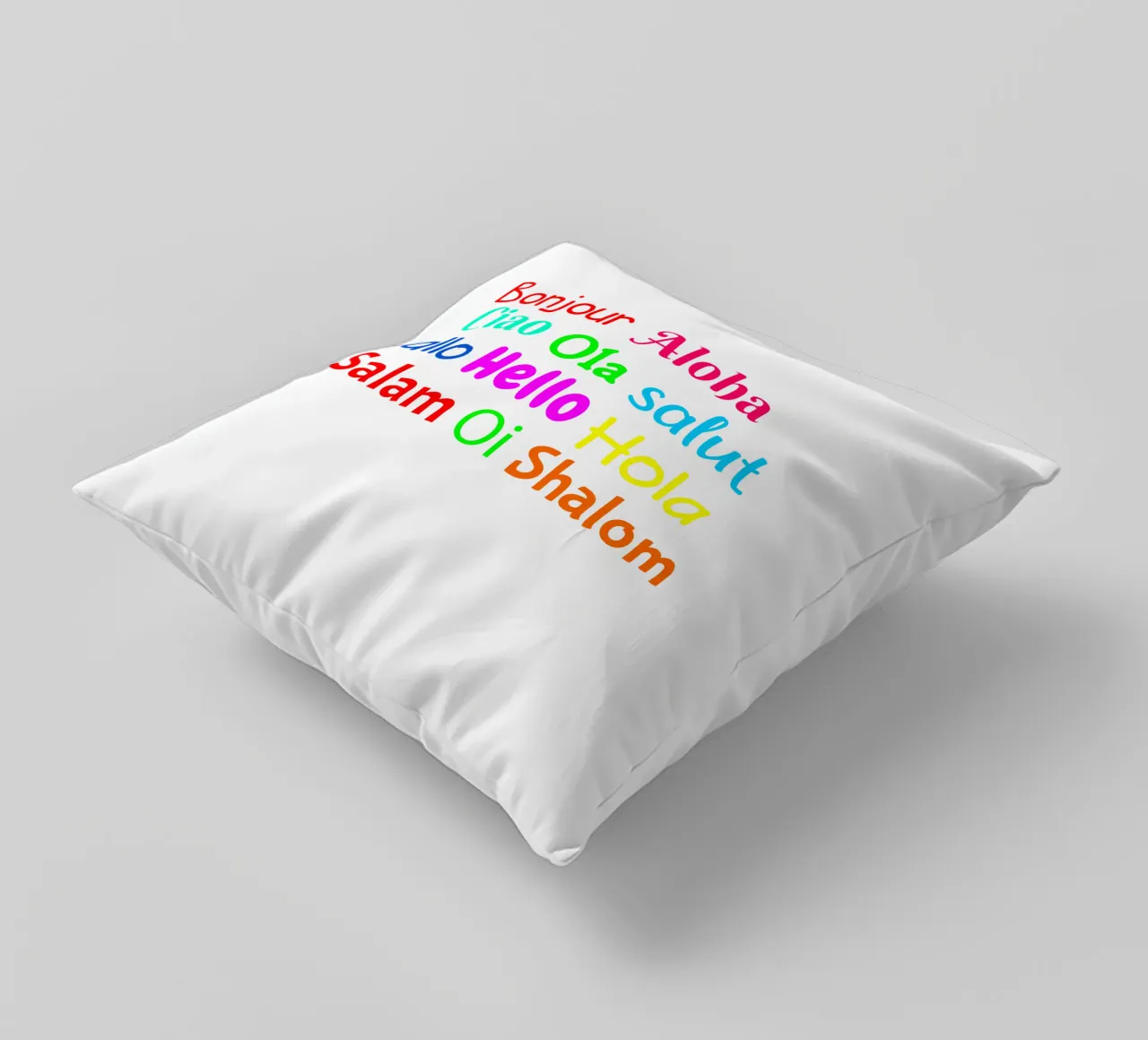 Hello in different languages coussin de happieeagle