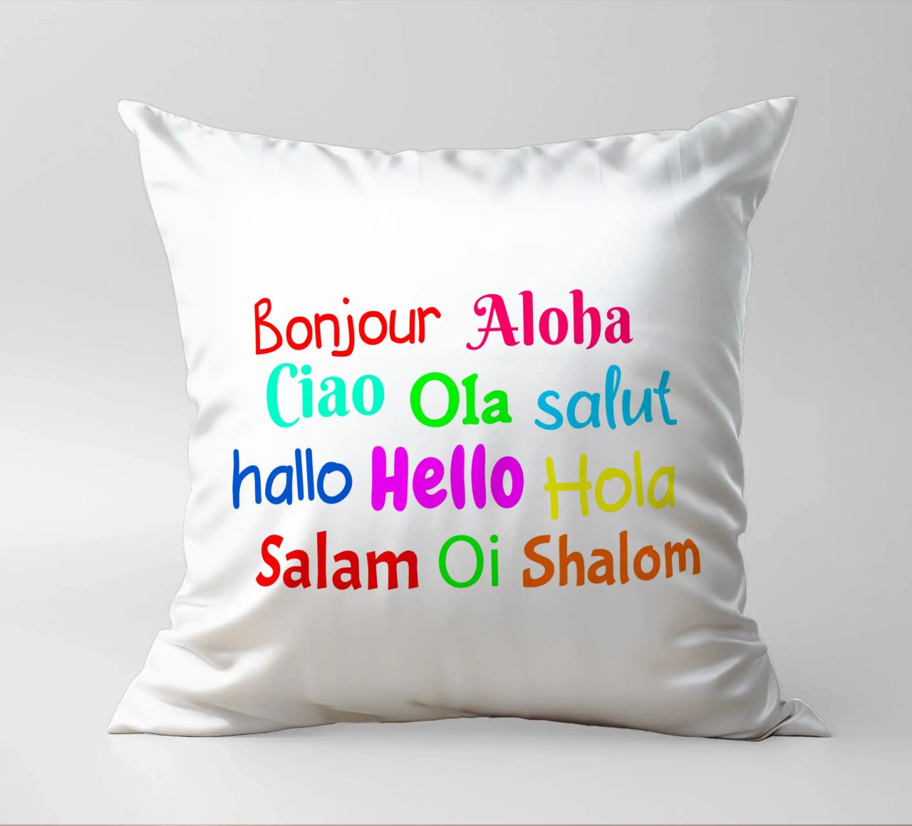 Hello in different languages cuscino da happieeagle