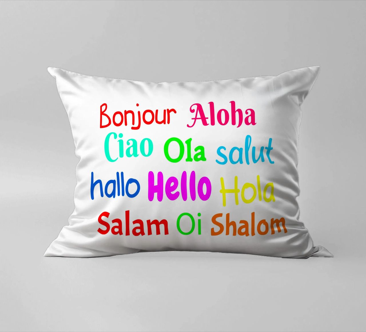 Hello in different languages cuscino da happieeagle