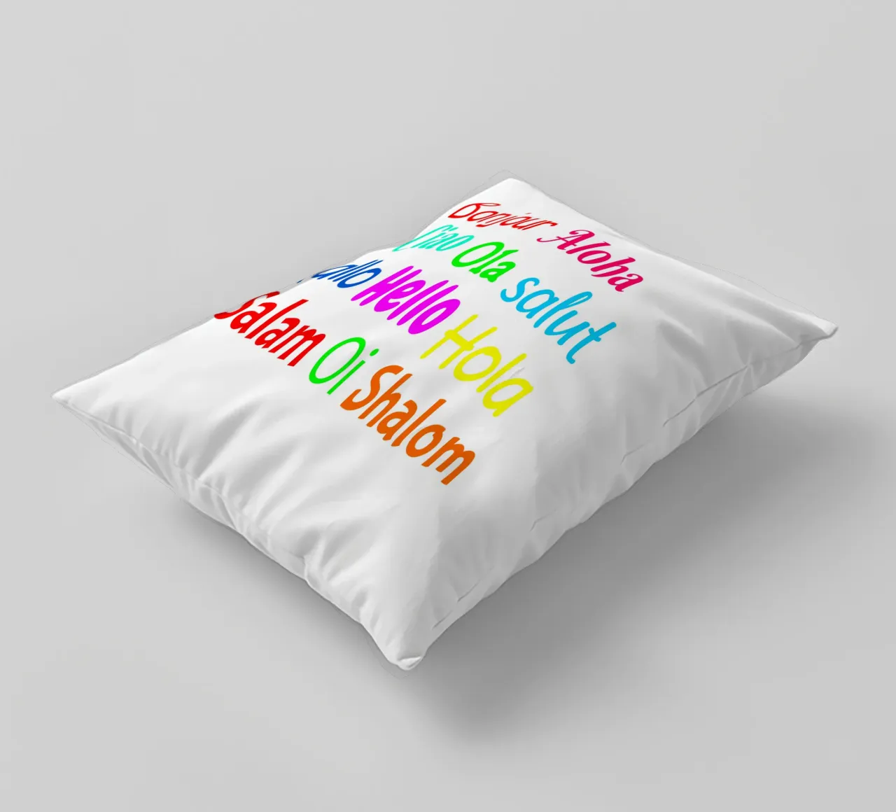 Hello in different languages coussin de happieeagle