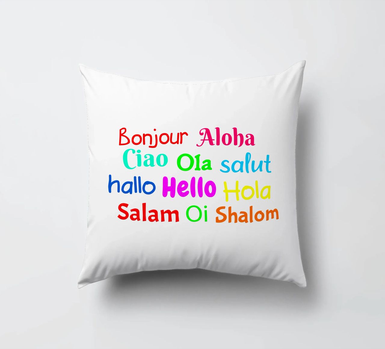 Hello in different languages cuscino da happieeagle
