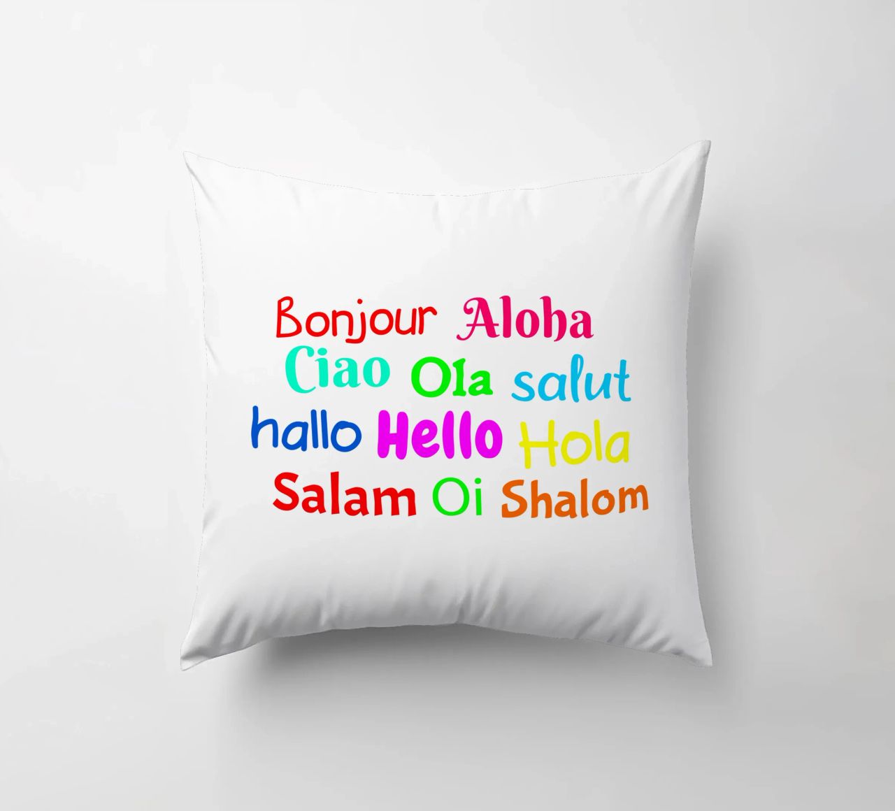 Hello in different languages cuscino da happieeagle