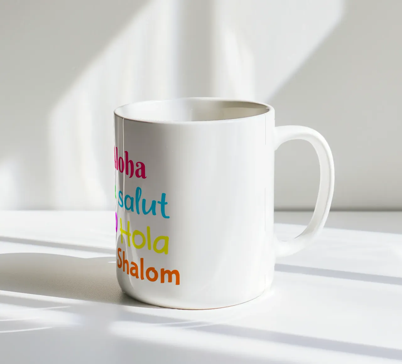 Hello in different languages mug en céramique de happieeagle