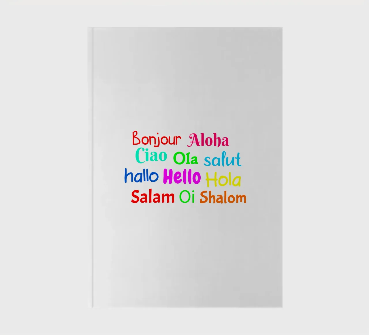 Hello in different languages notitieboek van happieeagle