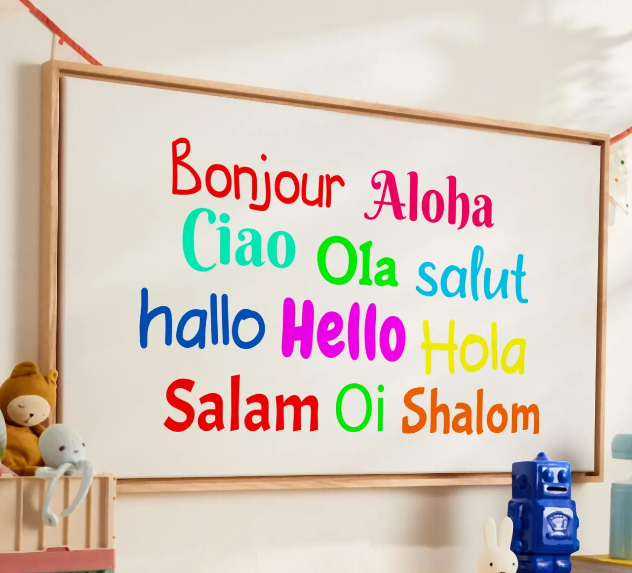 Hello in different languages tela da happieeagle