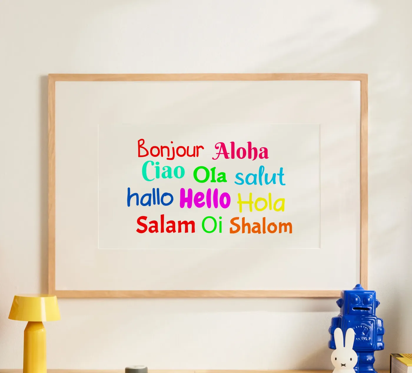Hello in different languages poster by happieeagle