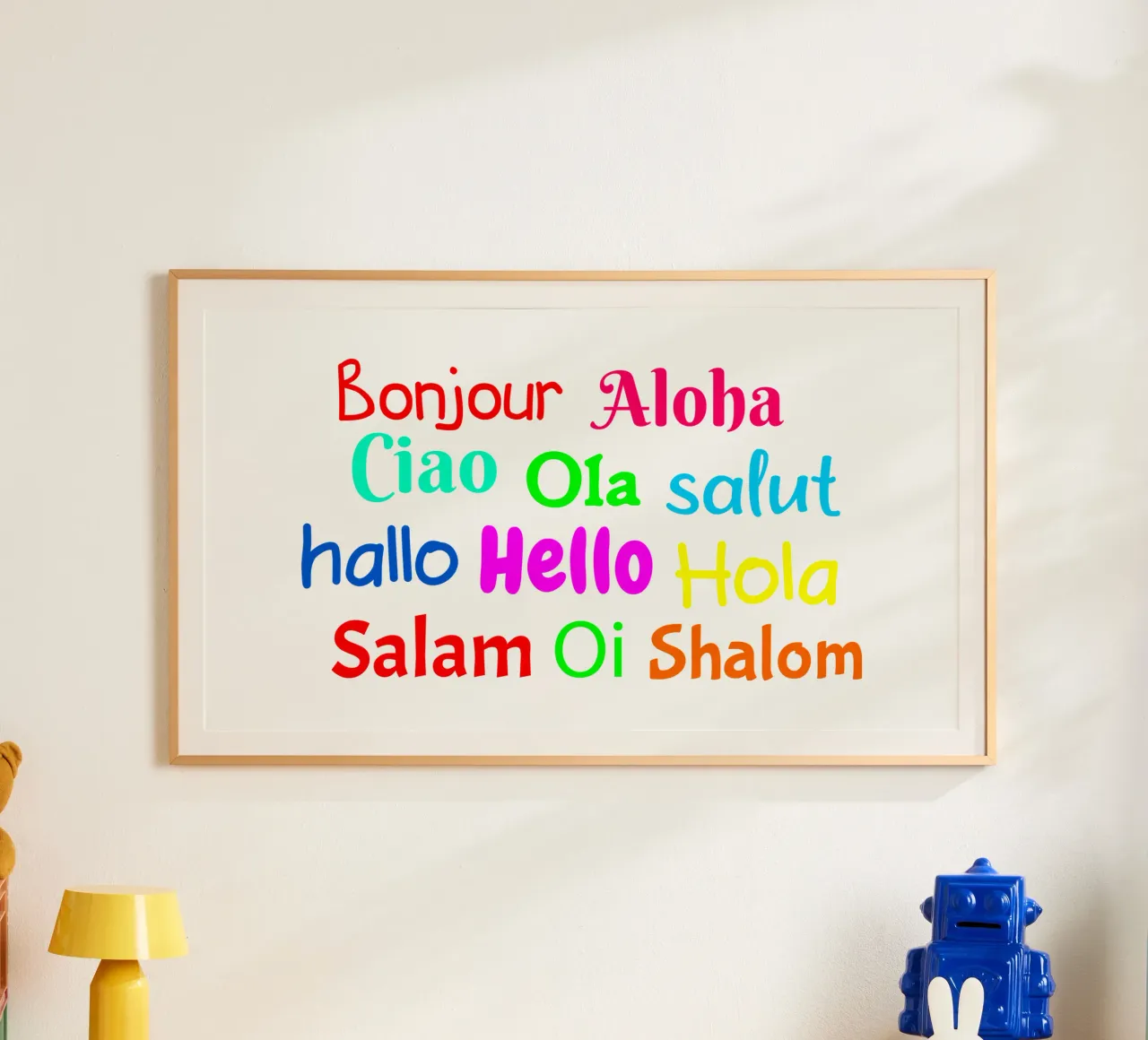 Hello in different languages Poster von happieeagle