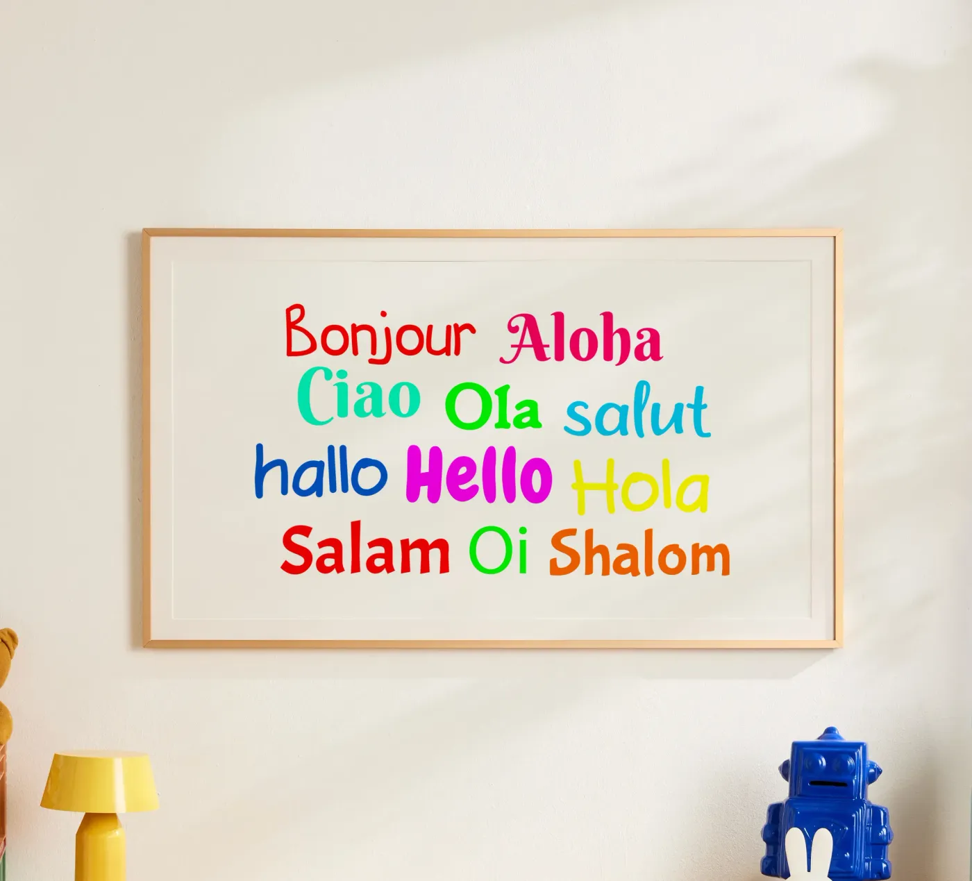 Hello in different languages poster by happieeagle