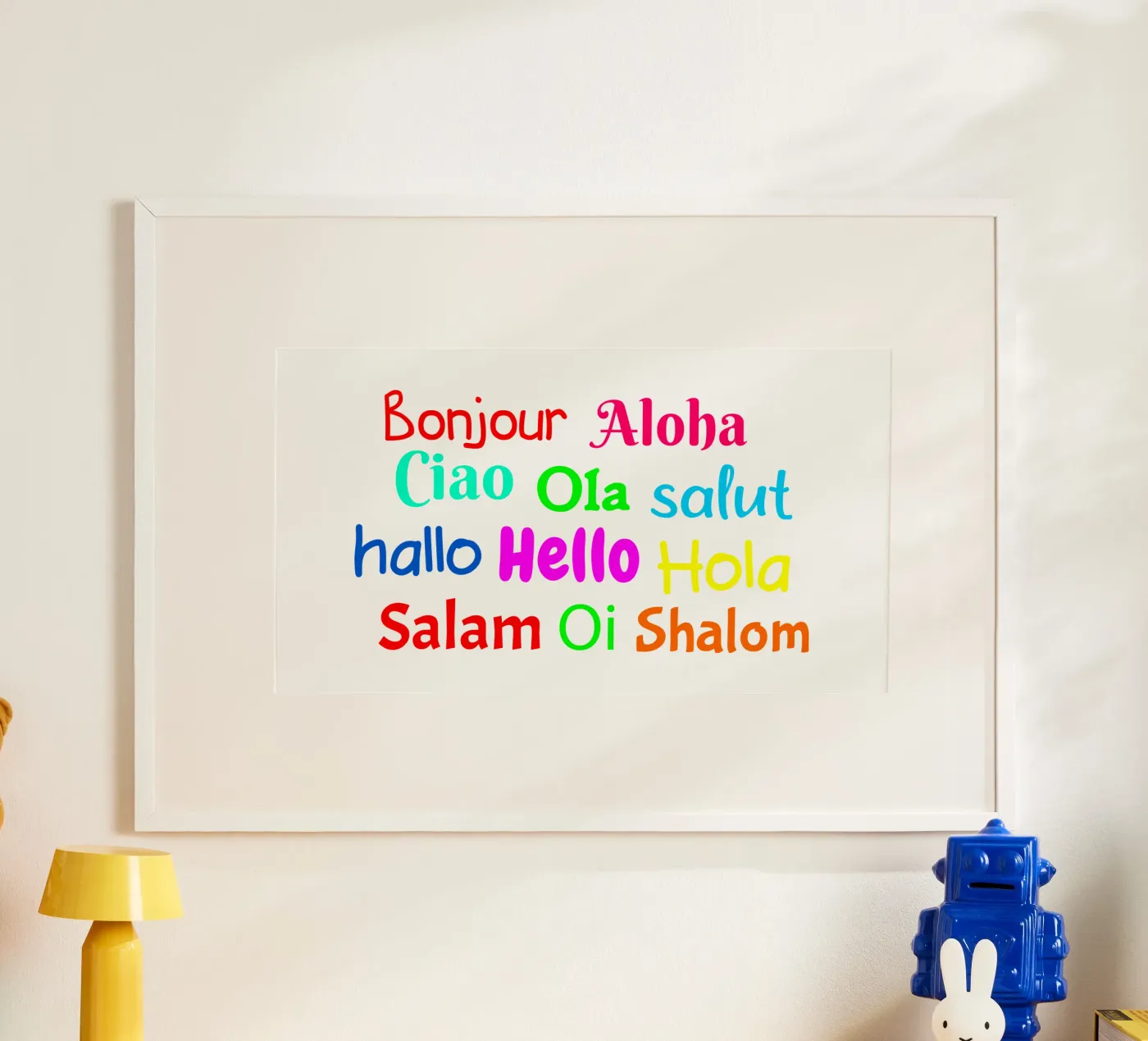 Hello in different languages poster by happieeagle